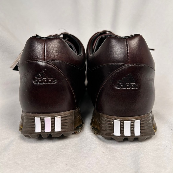 Adidas Tour360 LTD WD Golf Shoe Spiked Men 12 D Burgundy Leather 3D Fit Foam NWT - Picture 7 of 15